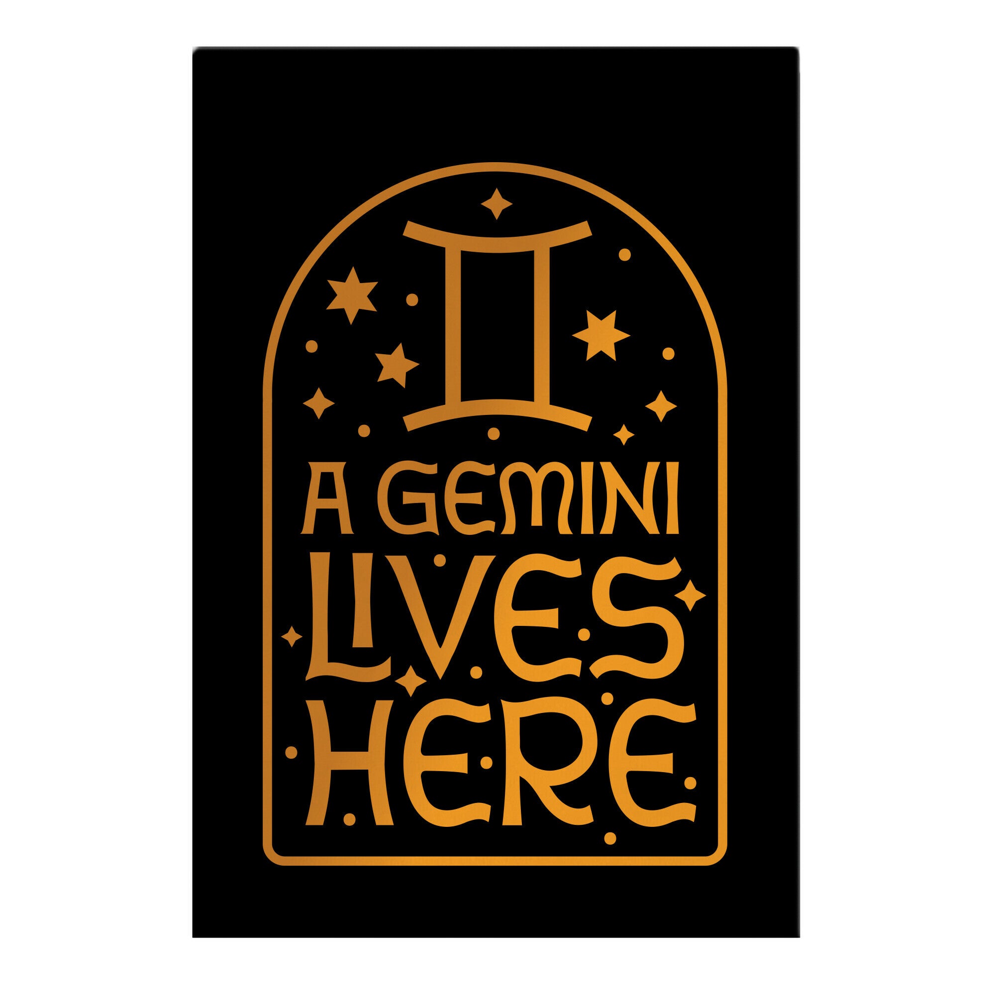 A Gemini Lives Here Garden Flag